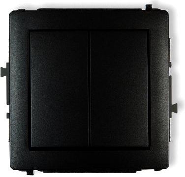 Karlik DECO łącznik podtynkowy świecznikowy czarny (mat12DWP-2)