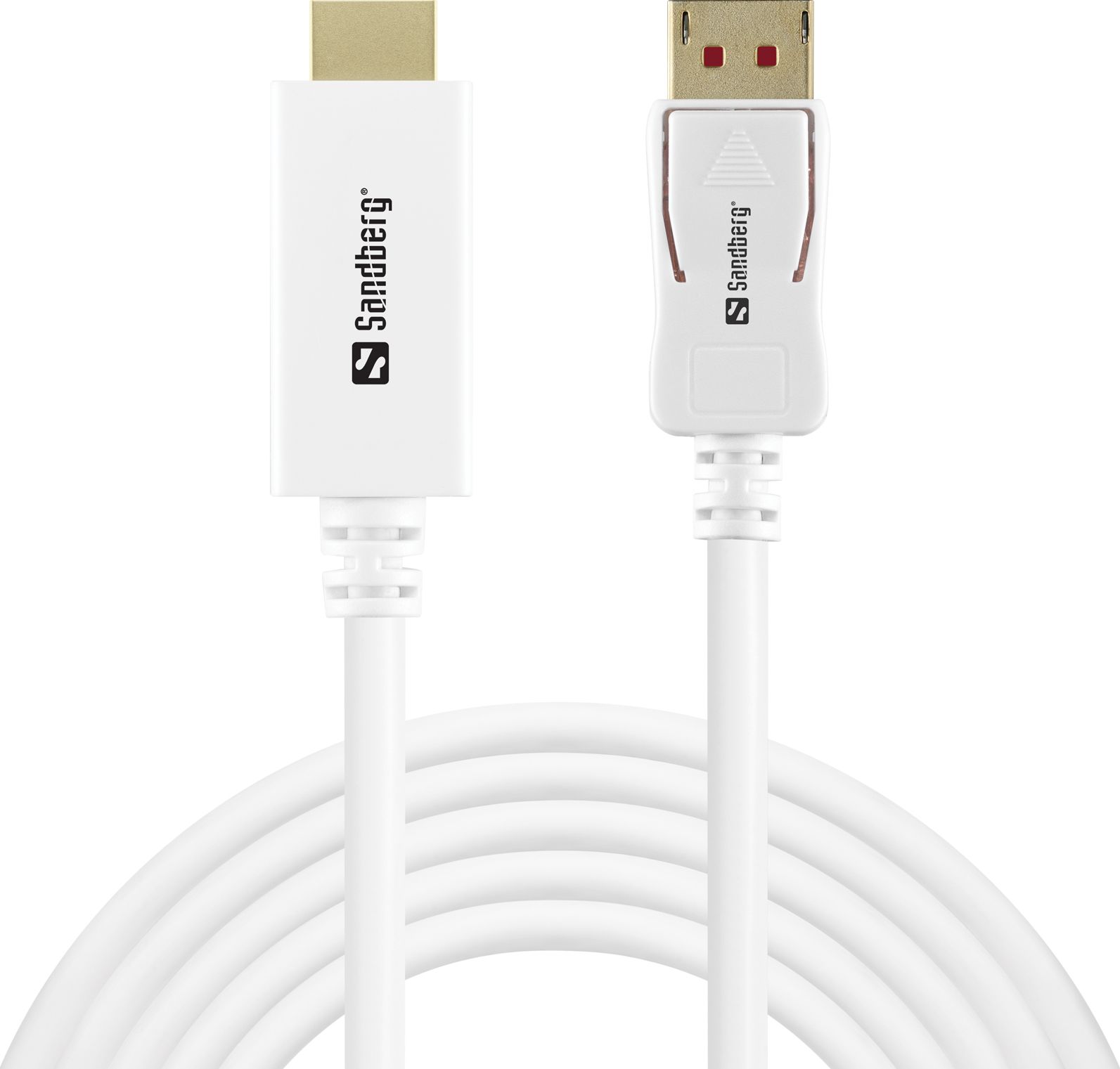 Kabel Sandberg DisplayPort - DisplayPort 2m biały (509-16)