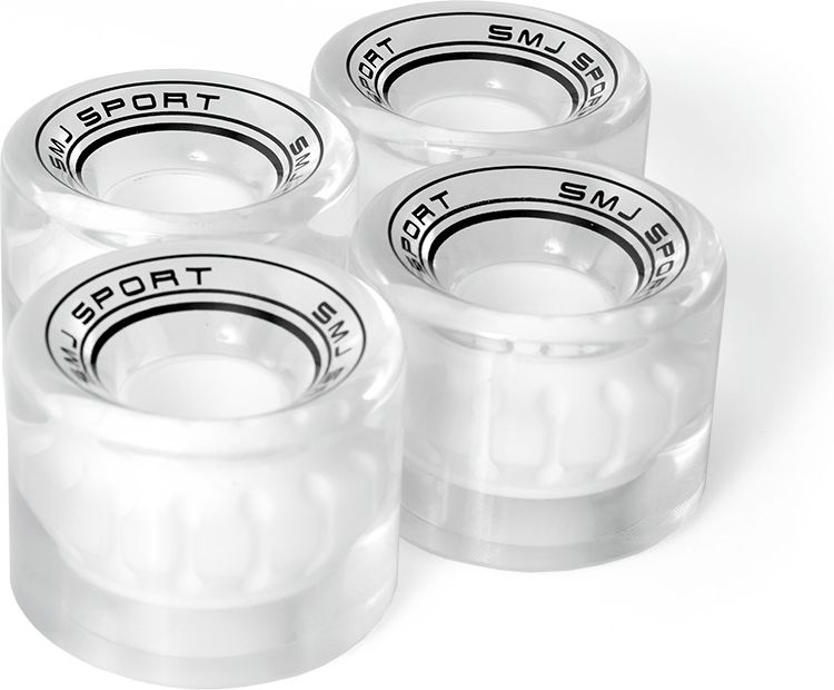 SMJ sport Kółka do fiszki 60 x 45 mm półprzezroczyste białe - 8954