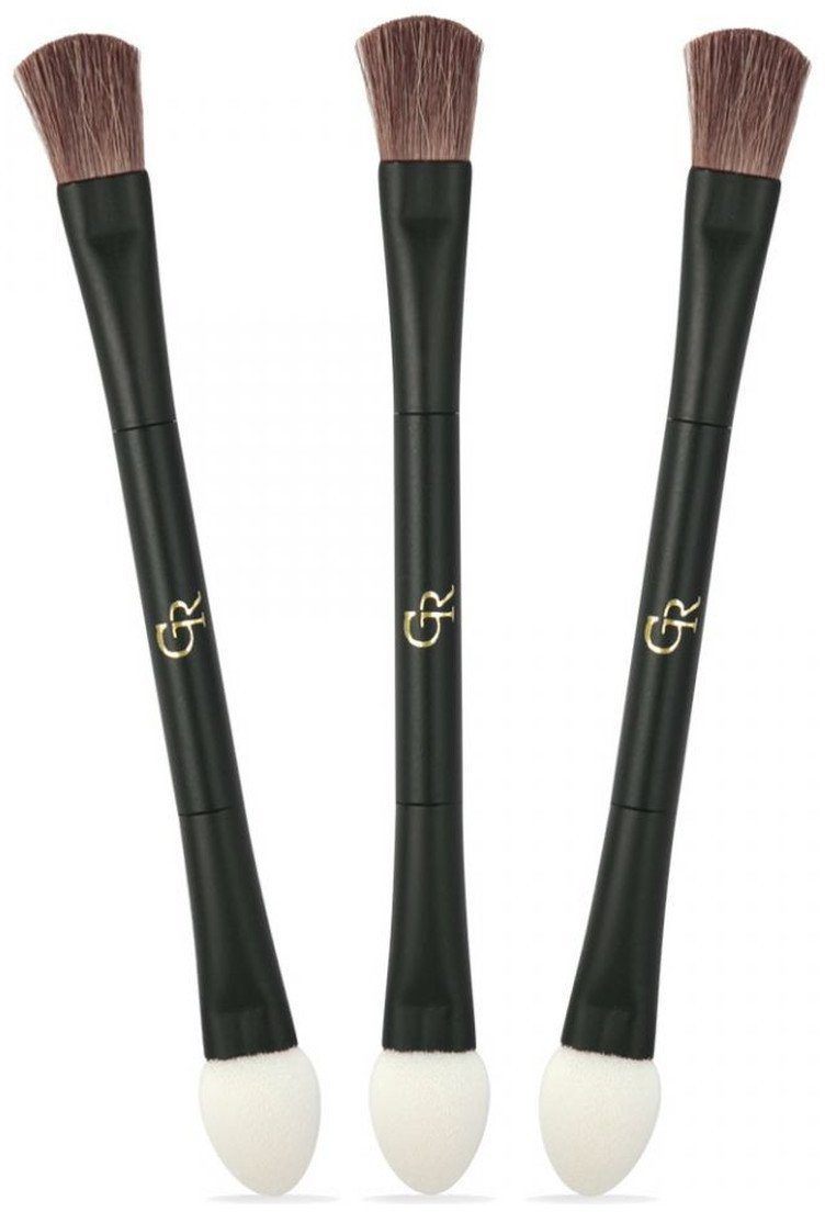 Golden Rose Dwustronny pędzel do cieni K-FIR-007