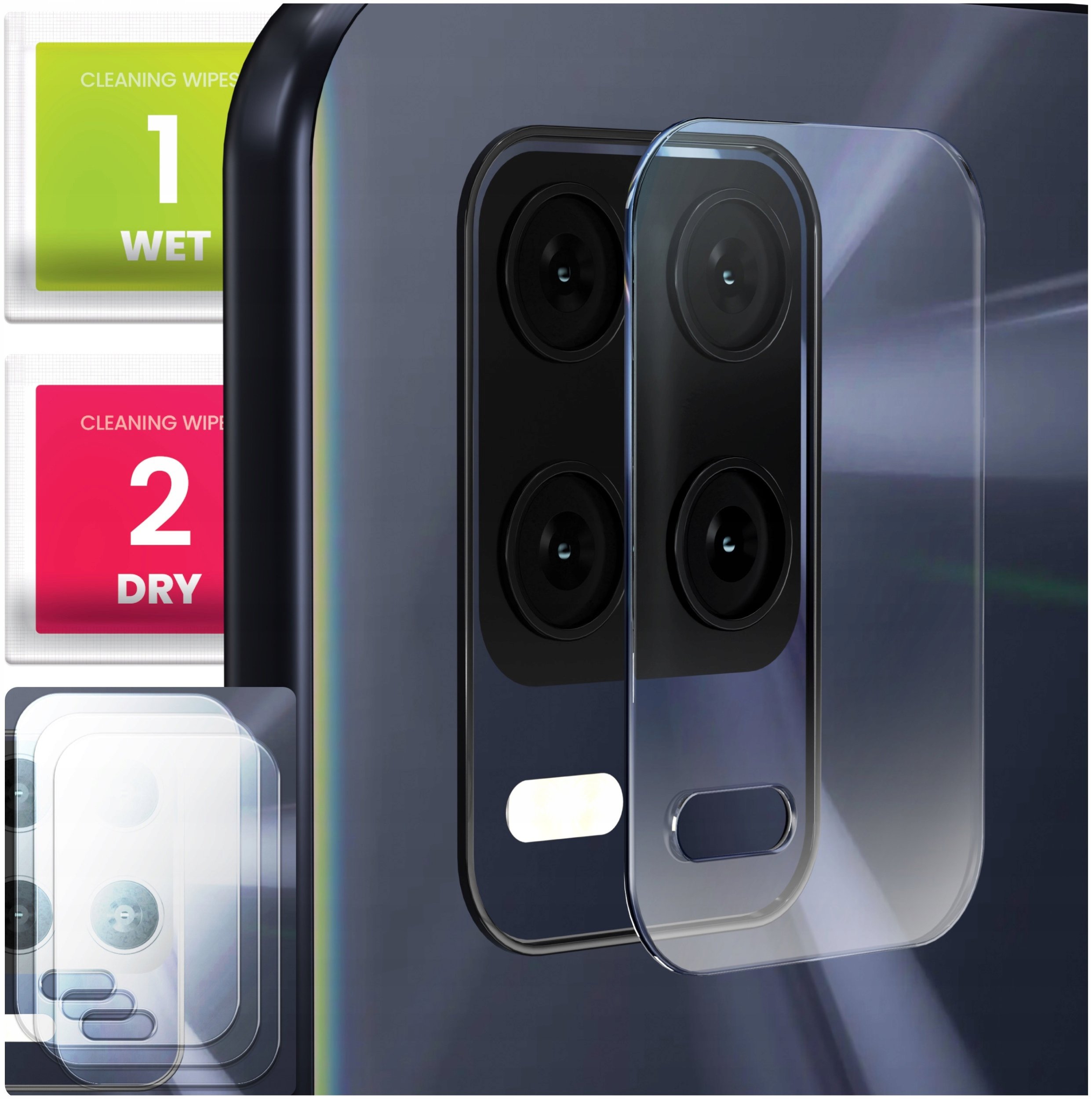 3-PAK Szkło Na Aparat Do Realme 8 5G (Hartowane, Ochronne, Na Obiektyw, 9H)