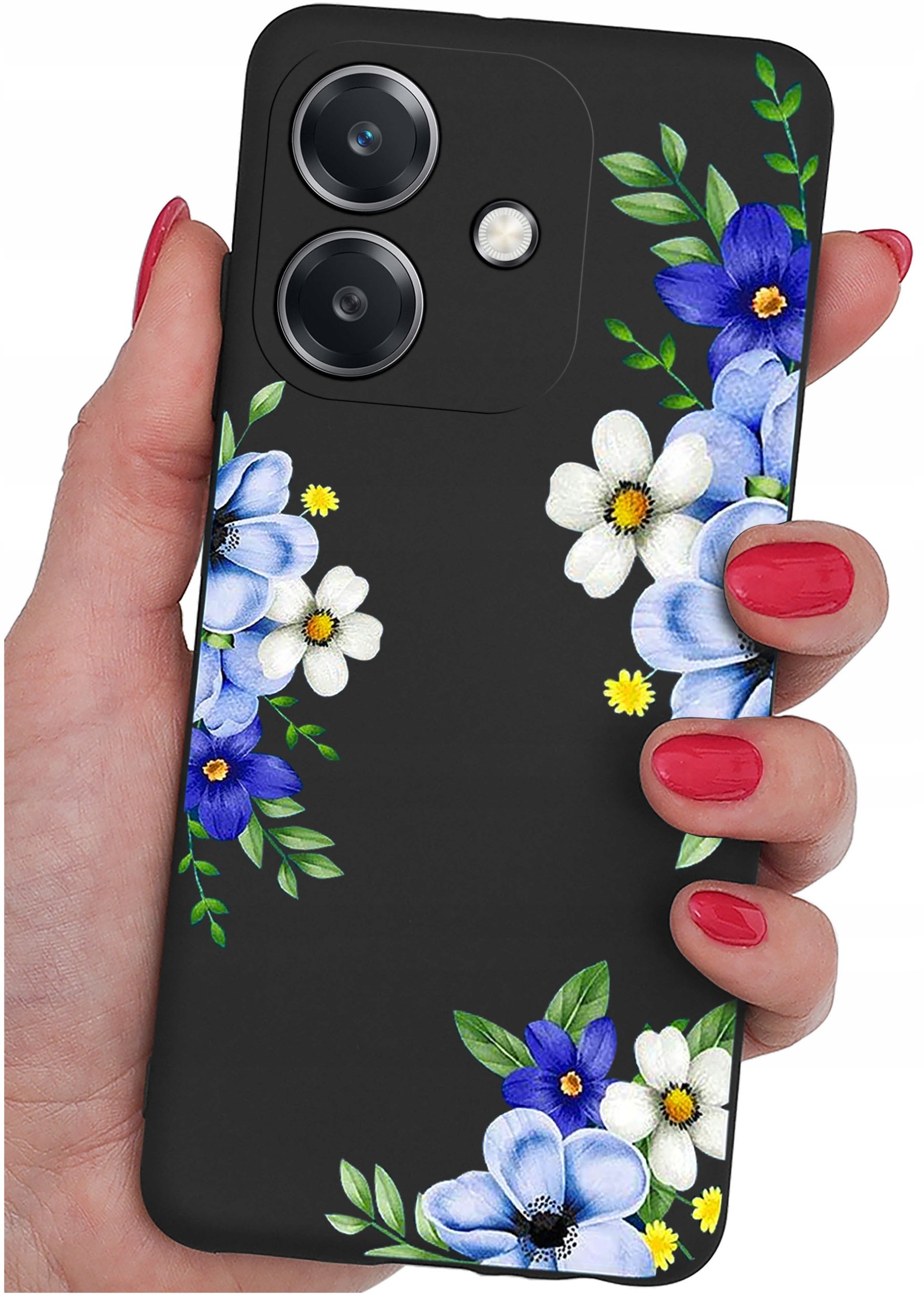 Etui do Oppo A40 | A40M | WZORY | SILIKONOWE MATT SZKŁO 9H