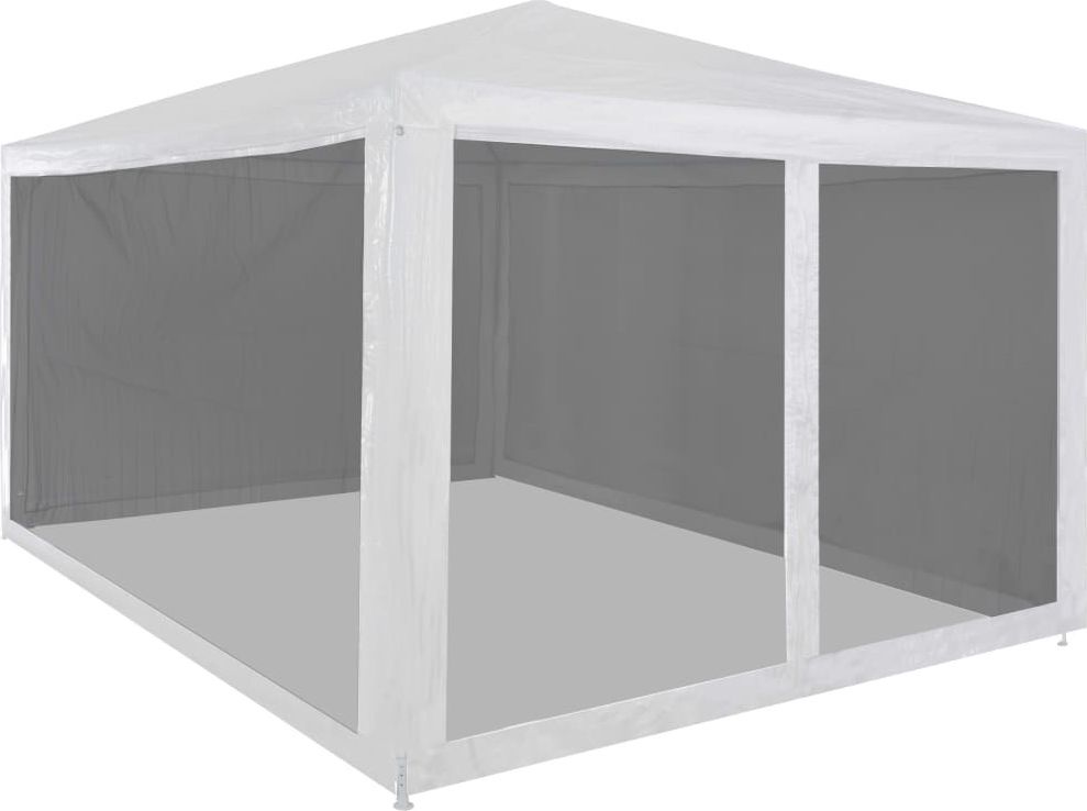 vidaXL Rozkładany namiot imprezowy z 4 siatkowymi ściankami, 4x3 m