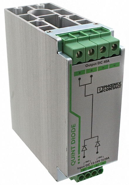 Phoenix Contact Moduł diodowy szyn nośnych 12-24V DC/2x20A lub 1x40A DIN