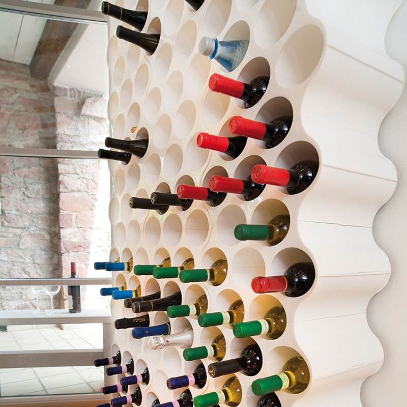 Koziol Stojak na butelki SET-UP biały