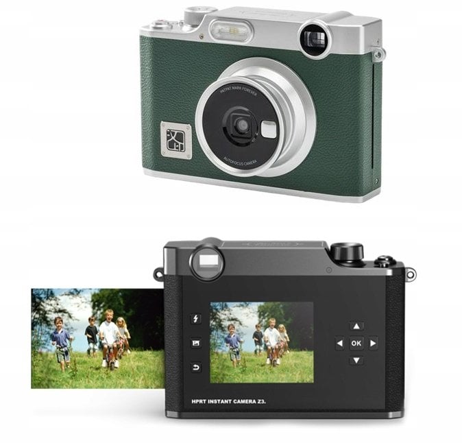 Aparat 5mp Natychmiastowy Wydruk 3pass Bluetooth Lcd 2,8" + Wkłady / Hanin Z3 / Zielony