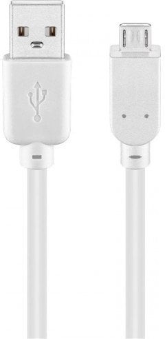 Kabel USB Goobay USB-A - micro-B 3 m Biały (RB96194)