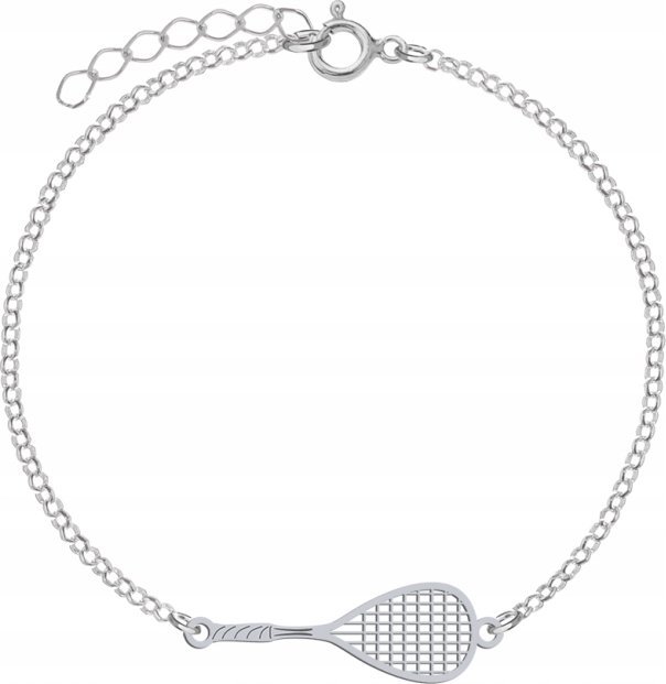 Radziszewska Jewellery Srebrna Bransoletka Rakieta do squasha DEDY
