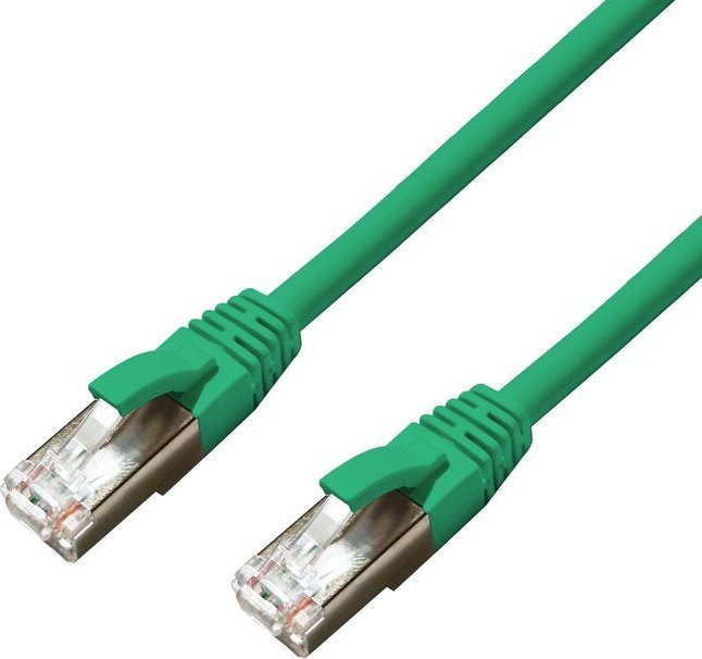MicroConnect CAT6A S/FTP 10m Green LSZH