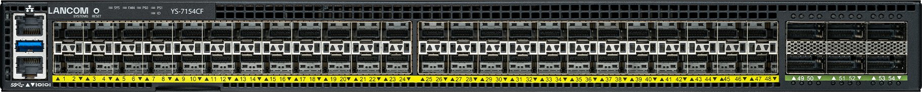 LANCOM YS-7154CF-F2B Zarządzany L2/L3 1U Czarny