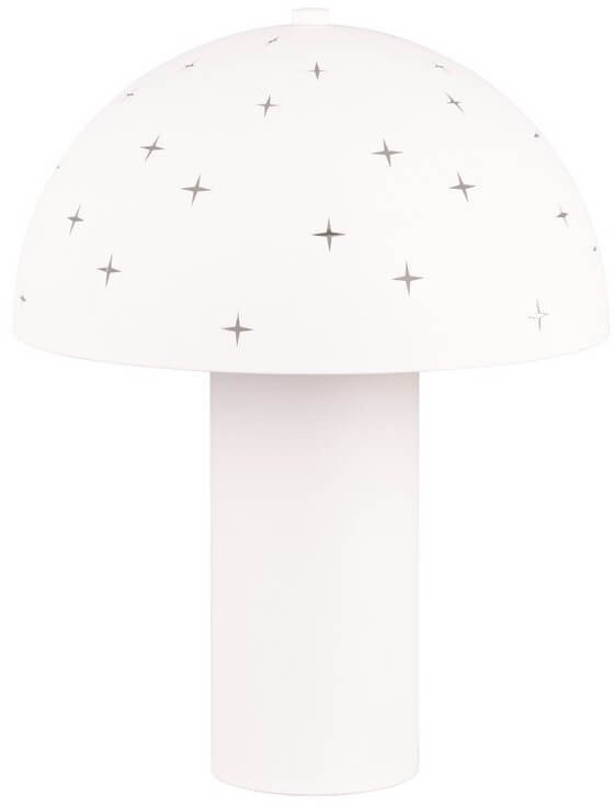 Lampka nocna grzybek Seta R51361031 efekt gwiazd biała