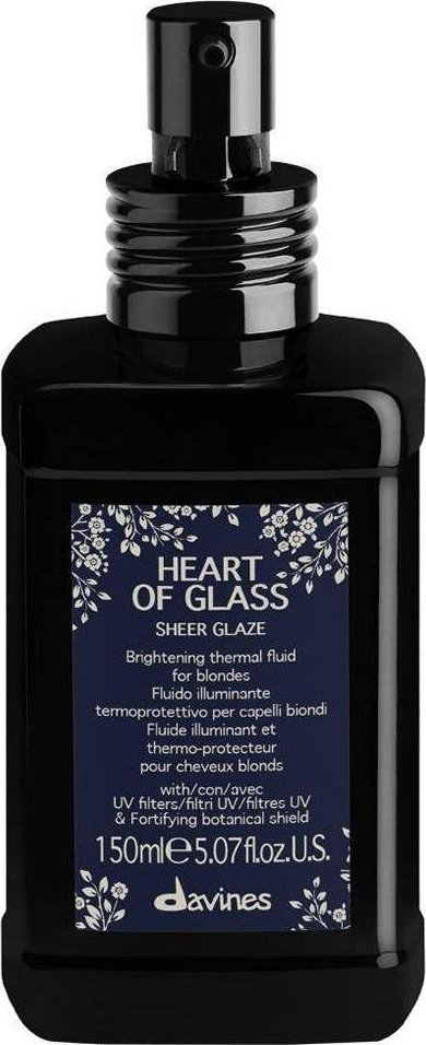 Davines Davines - Heart Of Glass Sheer Glaze rozjaśniący fluid bez spłukiwania do włosów blond 150ml