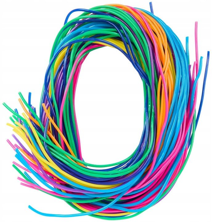 Filofun Żyłki Wężyki Filofan Scooby do bransoletek breloków NEONOWE 38 szt