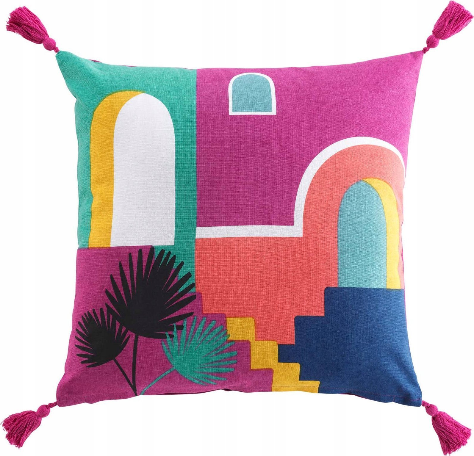 Douceur d`Interieur Bawełniana poduszka ozdobna z nadrukiem SENORITA, 45 x 45 cm