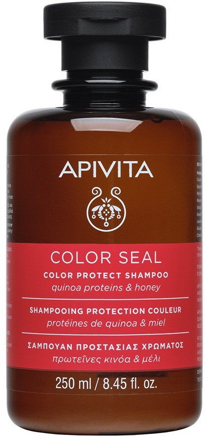 Apivita Color Seal Color Protect Shampoo szampon chroniący kolor z Proteinami Quinoa i Miodem 250ml
