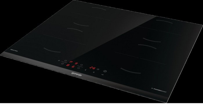 Gorenje GI6401BCE Ilość pól grzewczych: 4 | Wykończenie: szlif przedni | Kolor: czarny | Sterowanie: panel dotykowy | Wymiary (W/S/G) cm: 6/59/52