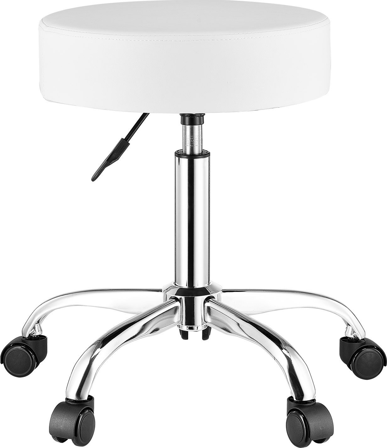 Obrotowe Krzesło z Regulacją Wysokości - Nośność 204 kg Białe