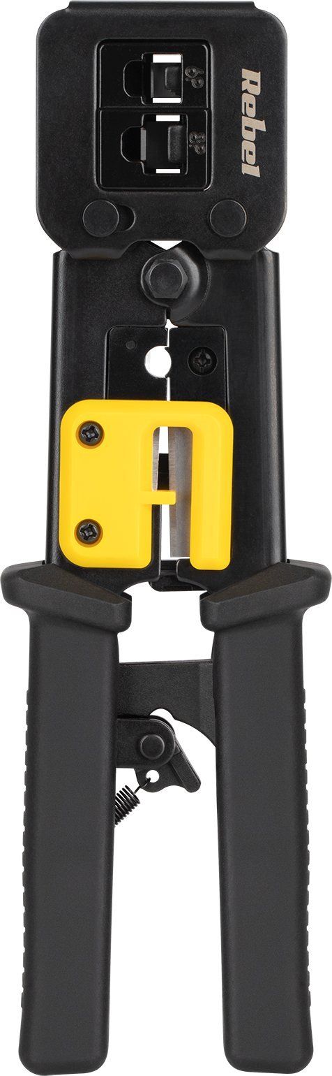 Zaciskarka zaciskacz wtyków przelotowych RJ45 RJ12 RJ11 6/8P Rebel