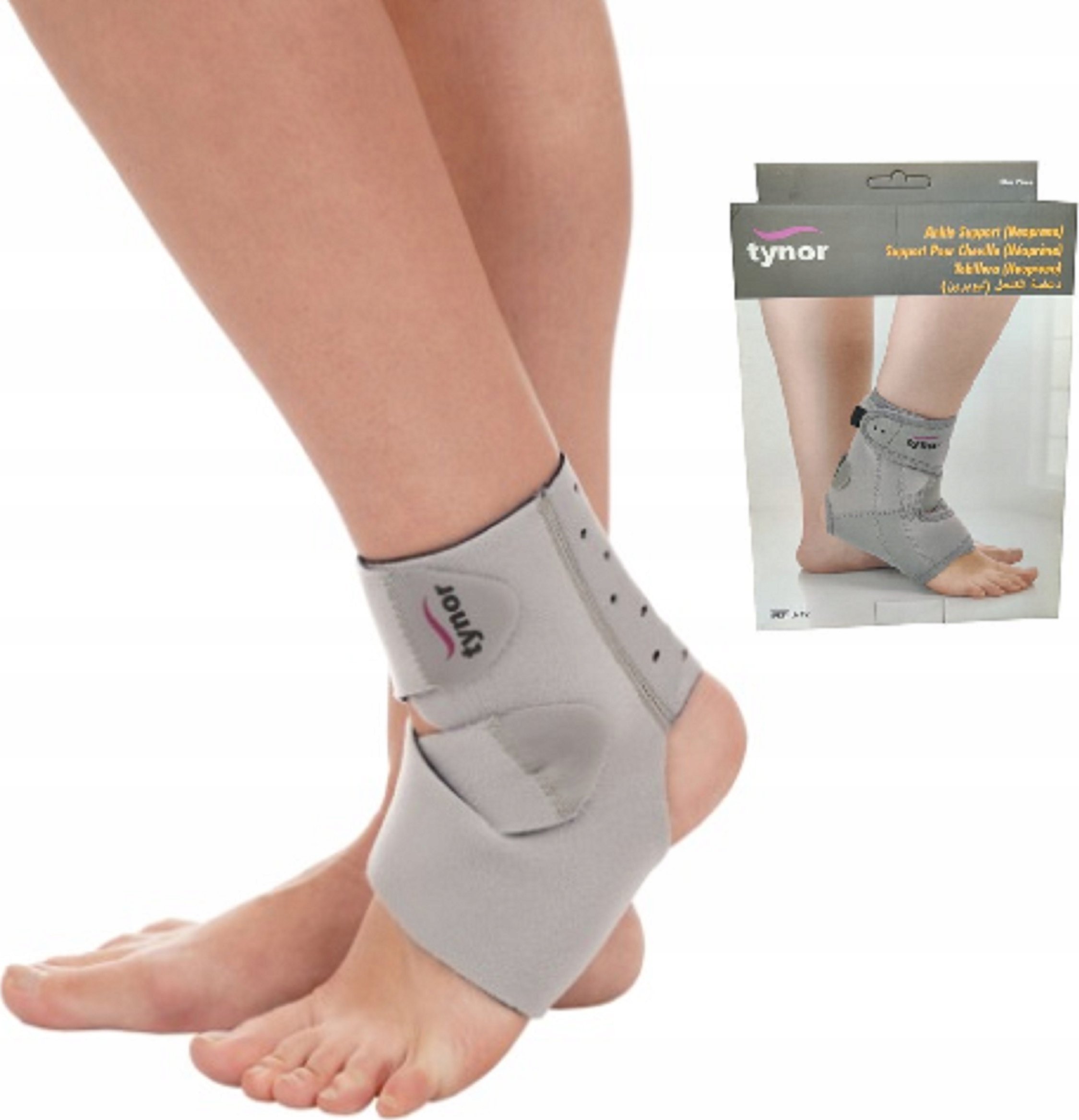 TYNOR Orteza Stawu Skokowego Stabilizator Kostki Stopy Neoprenowa - uniwersalny