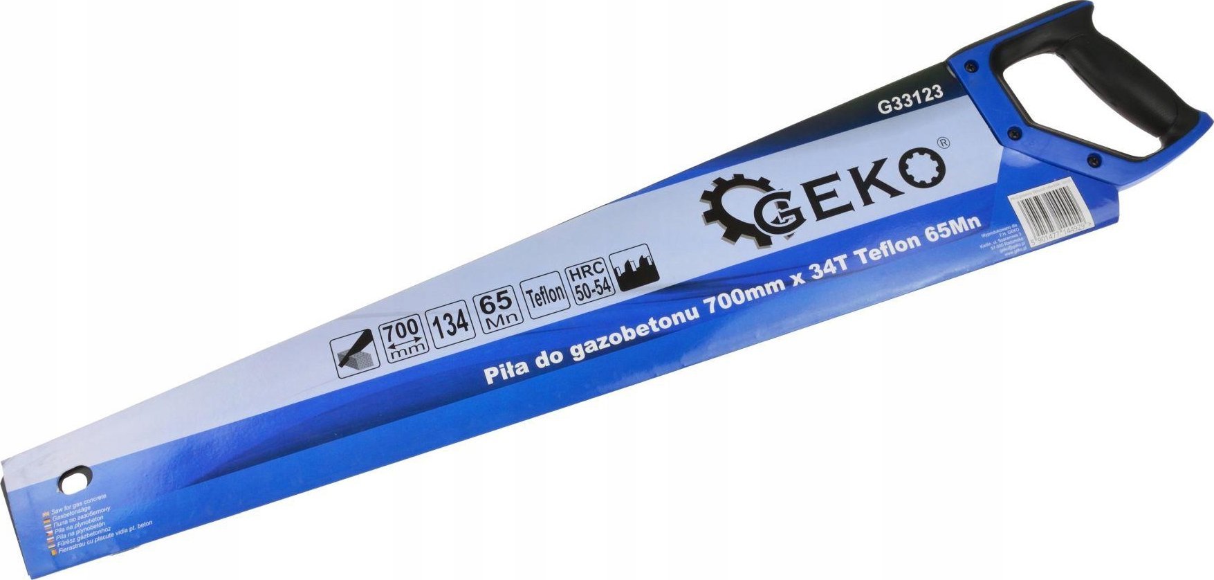 Geko Piła do gazobetonu 700mm 34/34T Teflonowa 65Mn (24)