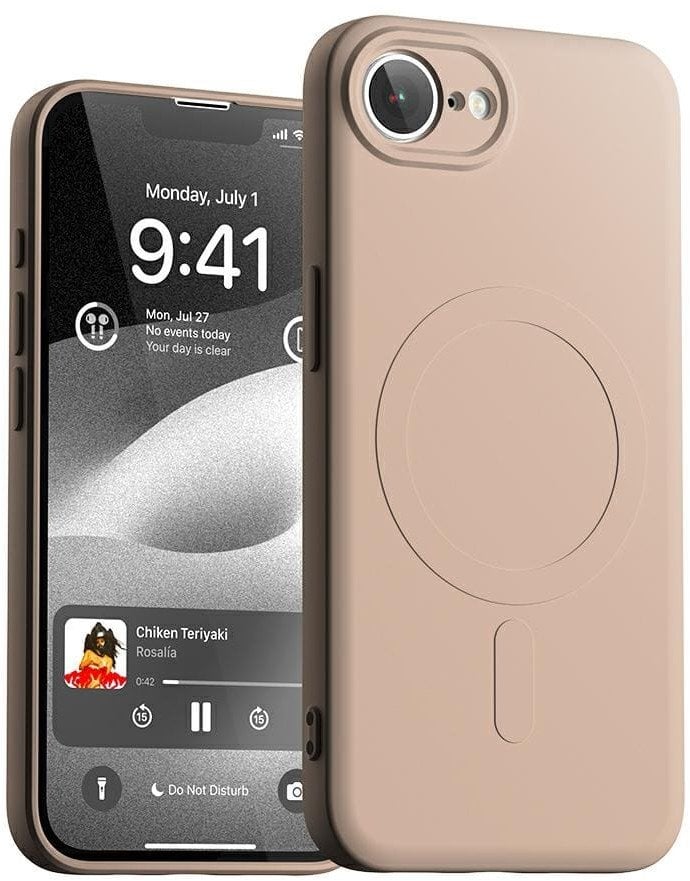 Etui Mercury Semi-Silicone MagSafe do iPhone 16e różowo-piaskowy