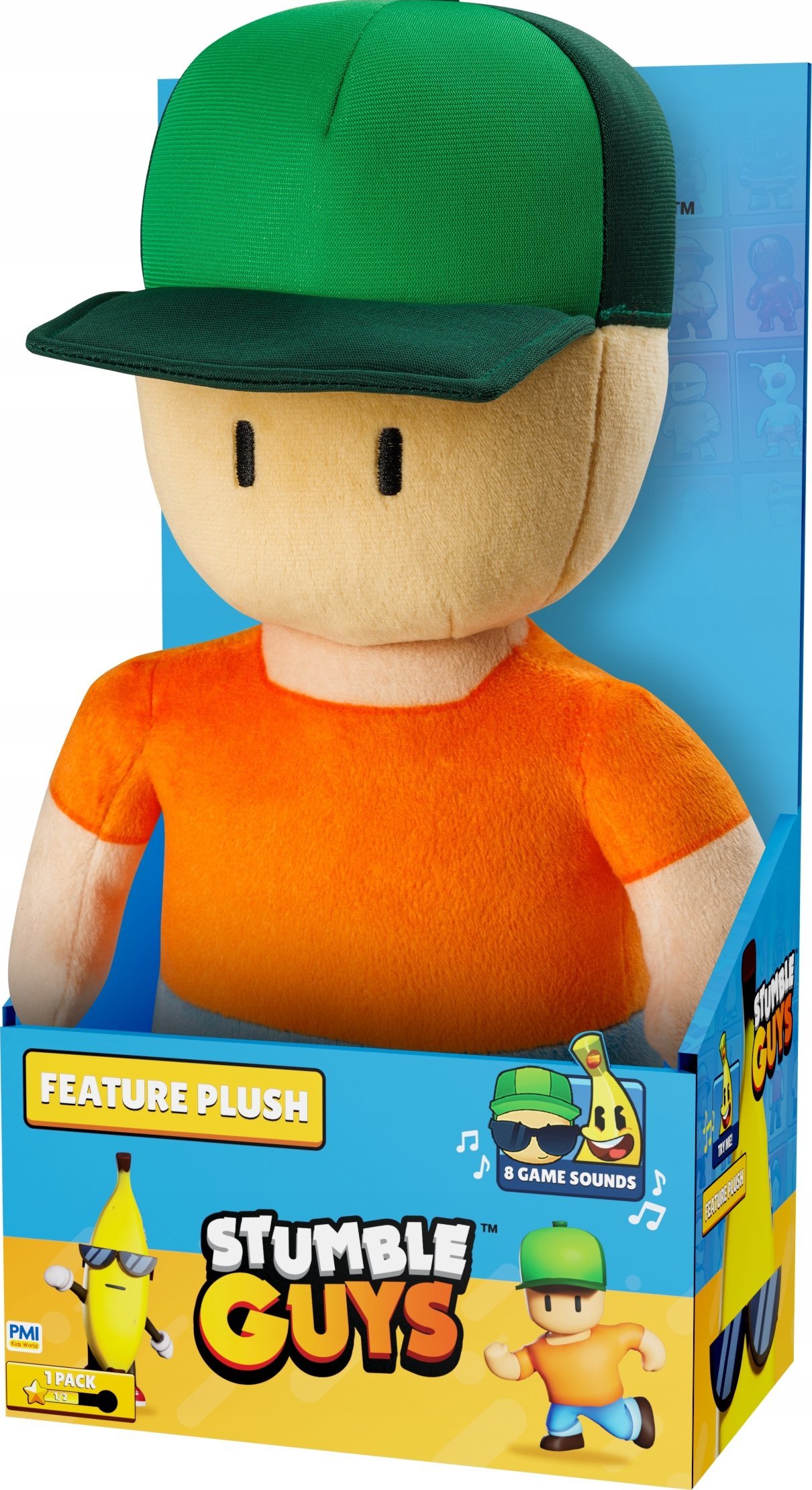 Kids World *****STUMBLE GUYS Feature plush 25cm Banana 88932