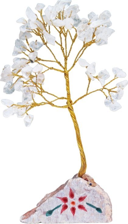 Art-Pol Drzewko z kamieniami szlachetnymi - Kwarc | 80 kamieni