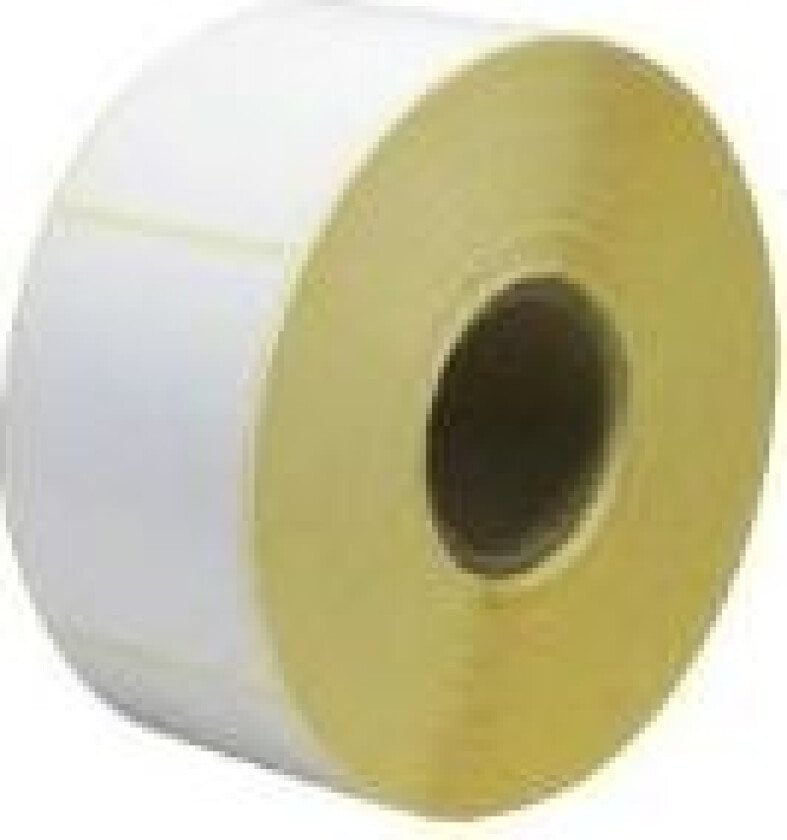 Etiket 48x62 mm Til Tryk Neutral DT Permanent lim Ø38 t/C423,1000 stk/rl - (1000 stk.)