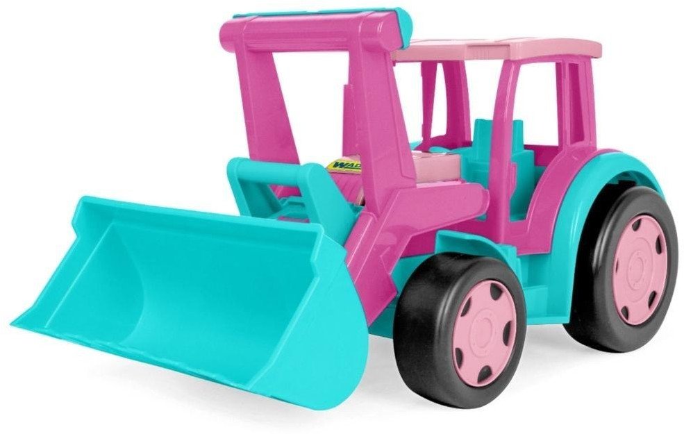 Gigant traktor ładowarka różowy