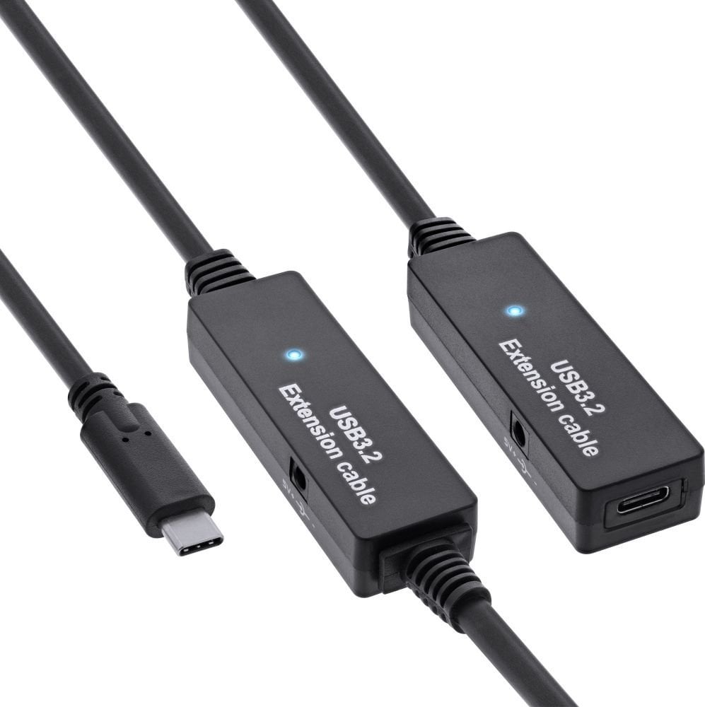InLine InLine® USB 3.2 Gen.1 active extension, USB-C male to USB-C female, 15m