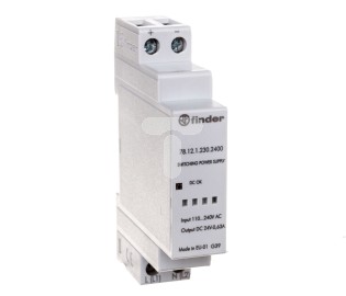 Finder Zasilacz impulsowy modułowy 12W 24V DC 110-240V