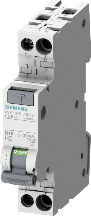 Siemens Wyłącznik różnicowo-nadprądowy 2P 10A B 0,03A typ AC 5SV1316-0KK10