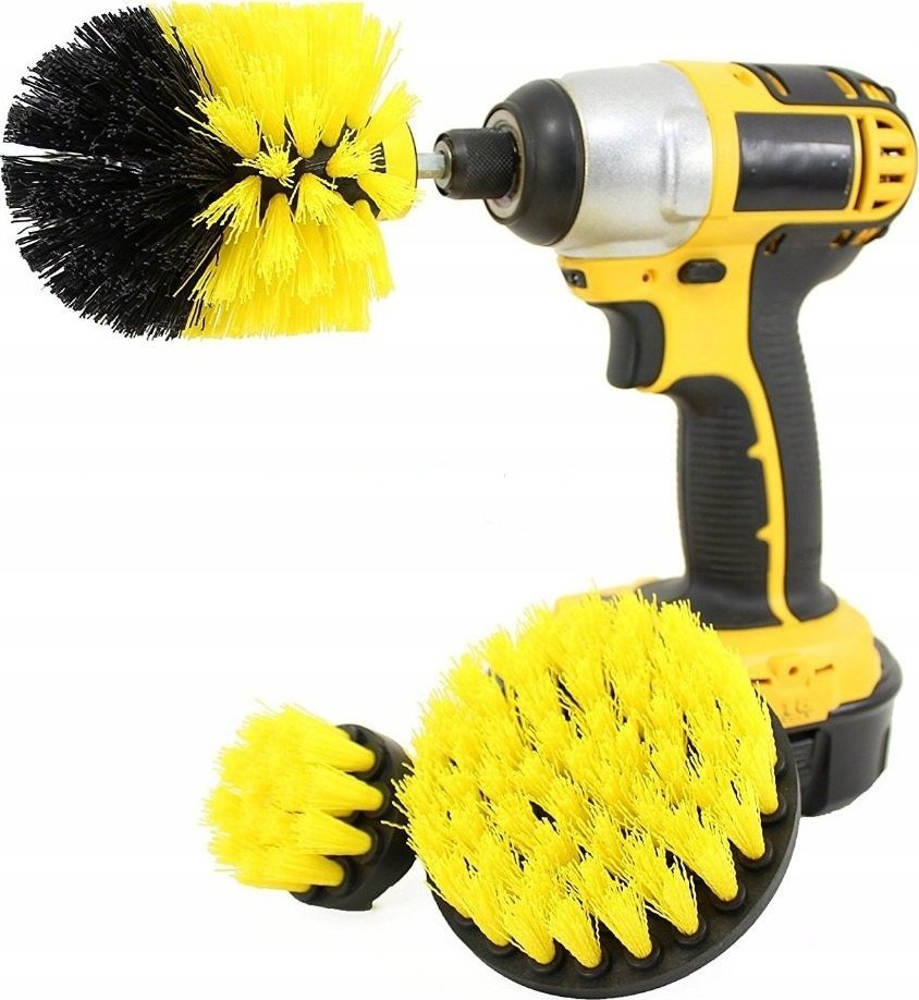 ER4 ZESTAW 3 SZCZOTEK SZCZOTKI CZYSZCZĄCE NA WIERTARKĘ