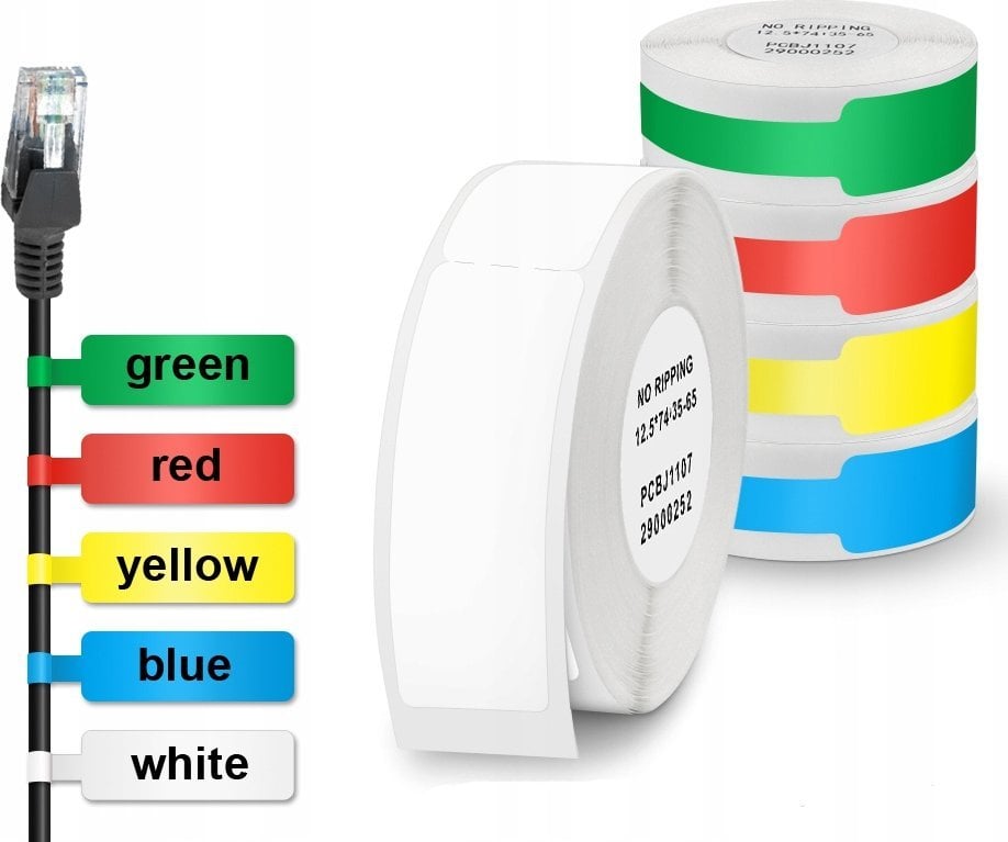 Niimbot Etykiety termiczne Niimbot RXL12.5*109-65 Żółte