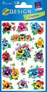 Zdesign Naklejki z kwiatami - Bratek (106433)