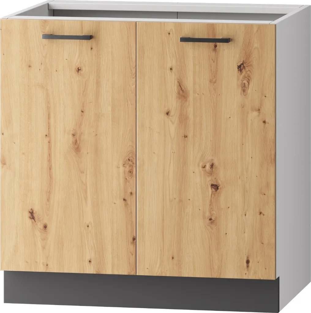 Szafka kuchenna stojąca 80 CLARA D80 dąb STOLKAR