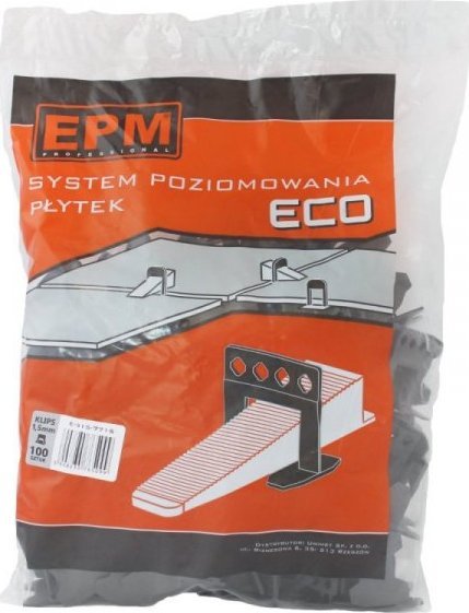 EPM SYSTEM UKŁADANIA PŁYTEK ECO 100 KLIPSÓW 1,5MM (1 OP)