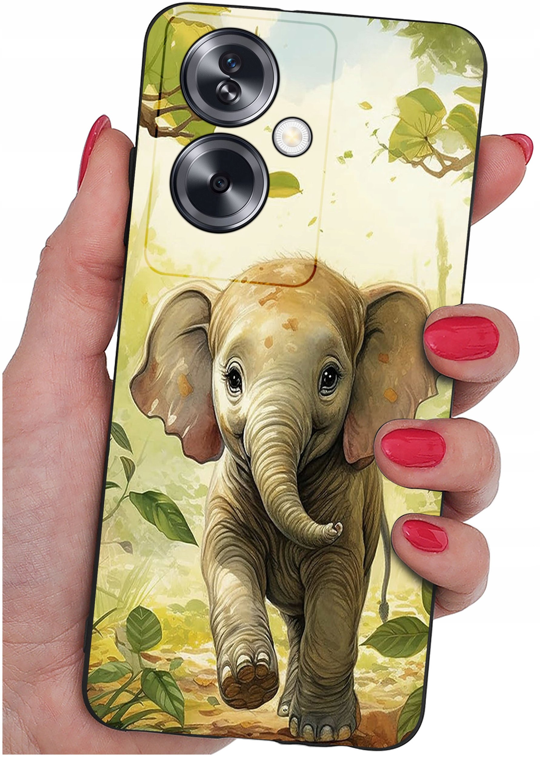 ETUI do Oppo A79 5G WZORY |SILIKONOWE MATT CASE + SZKŁO ochronne 9H