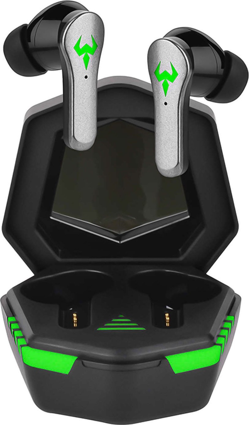 Słuchawki Alogy Słuchawki bezprzewodowe Bluetooth 5.2 Alogy TWS 9D EarPhones z stacja dokująca z mikrofon PowerBank dla graczy Czarne