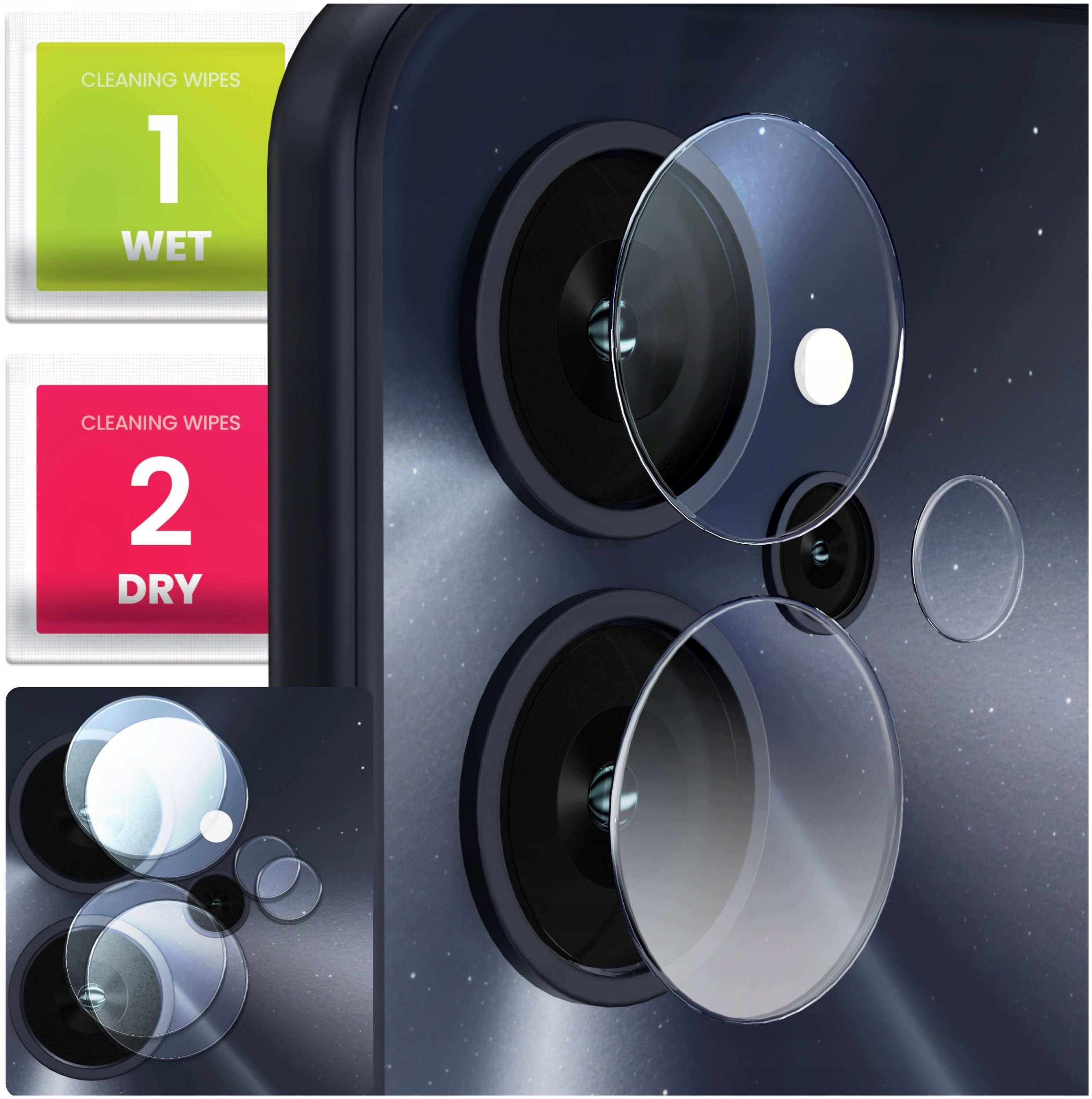 2-PAK Szkło Na Aparat Do Realme 10 5G (Hartowane, Ochronne, Na Obiektyw)