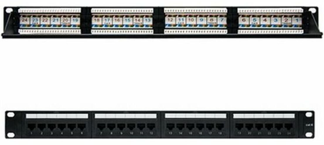 nanocable PatchPanel 24 Portów UTP Kategoria 6 10.21.3124 19" RJ45
