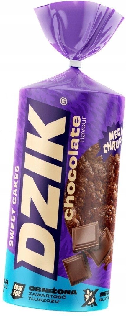 Dzik Wafle Kukurydziane Low Fat Czekoladowe