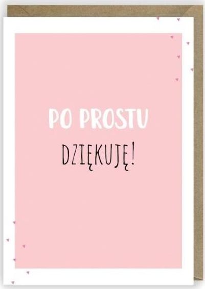 Cardie Kartka okolicznościowa, eko koperta Dziękuję K001