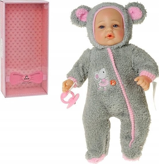 Adar Lalka bobas w kombinezonie 40cm z dźwiękiem box Adar