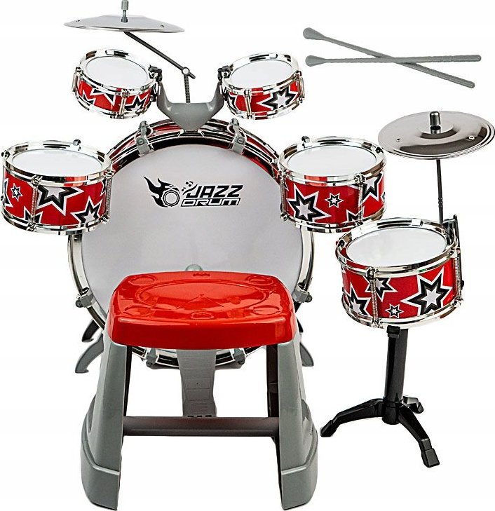 AIG Perkusja Dla Dzieci Zestaw Bębnów Talerze Duża