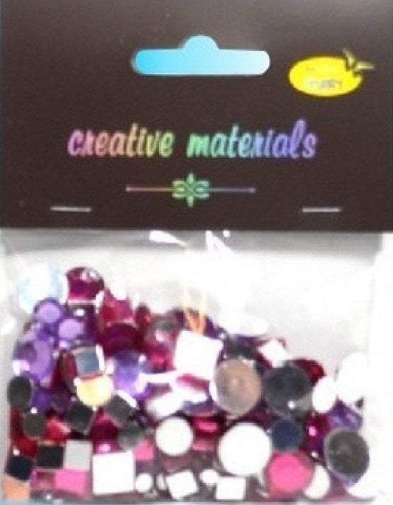 Elementy kryształkowe tonacja różowa 4-12mm 25g