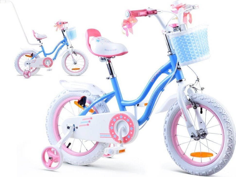 Royalbaby RoyalBaby Rower dziewczęcy STAR GIRL 14cal niebieski RB14G-1