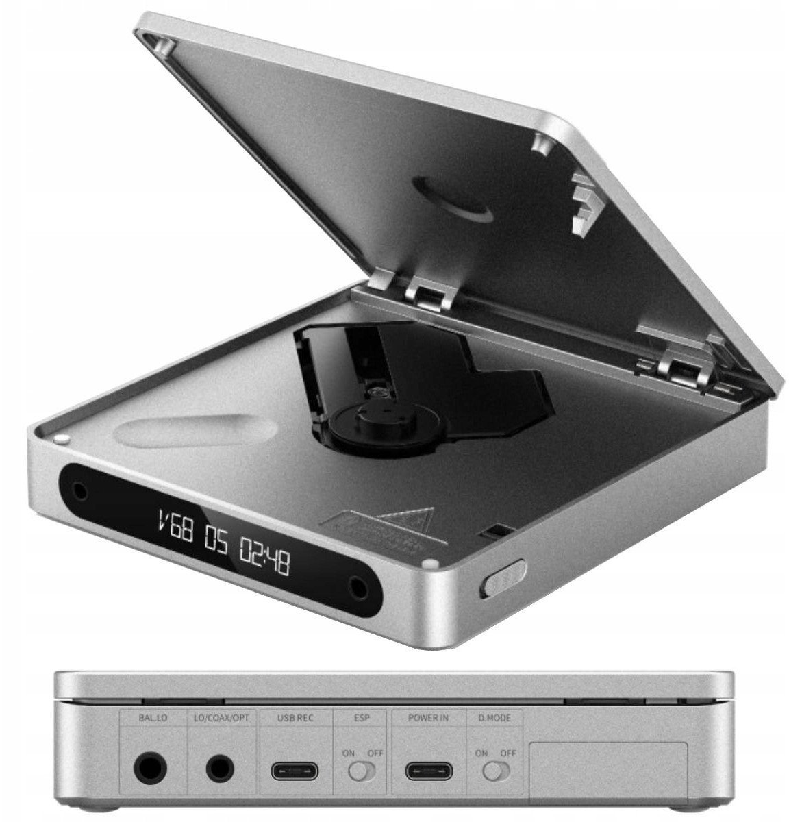 FiiO DM13 - Silver - Przenośny odtwarzacz CD