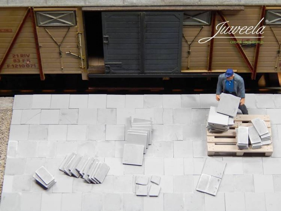 Juweela : Płyta chodnikowa - Jasnoszara - Zestaw uniwersalny