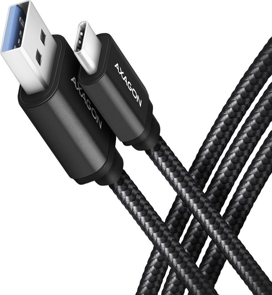 Kabel USB Axagon USB-A - USB-C 1.5 m Czarny (BUCM3-AM15AB)